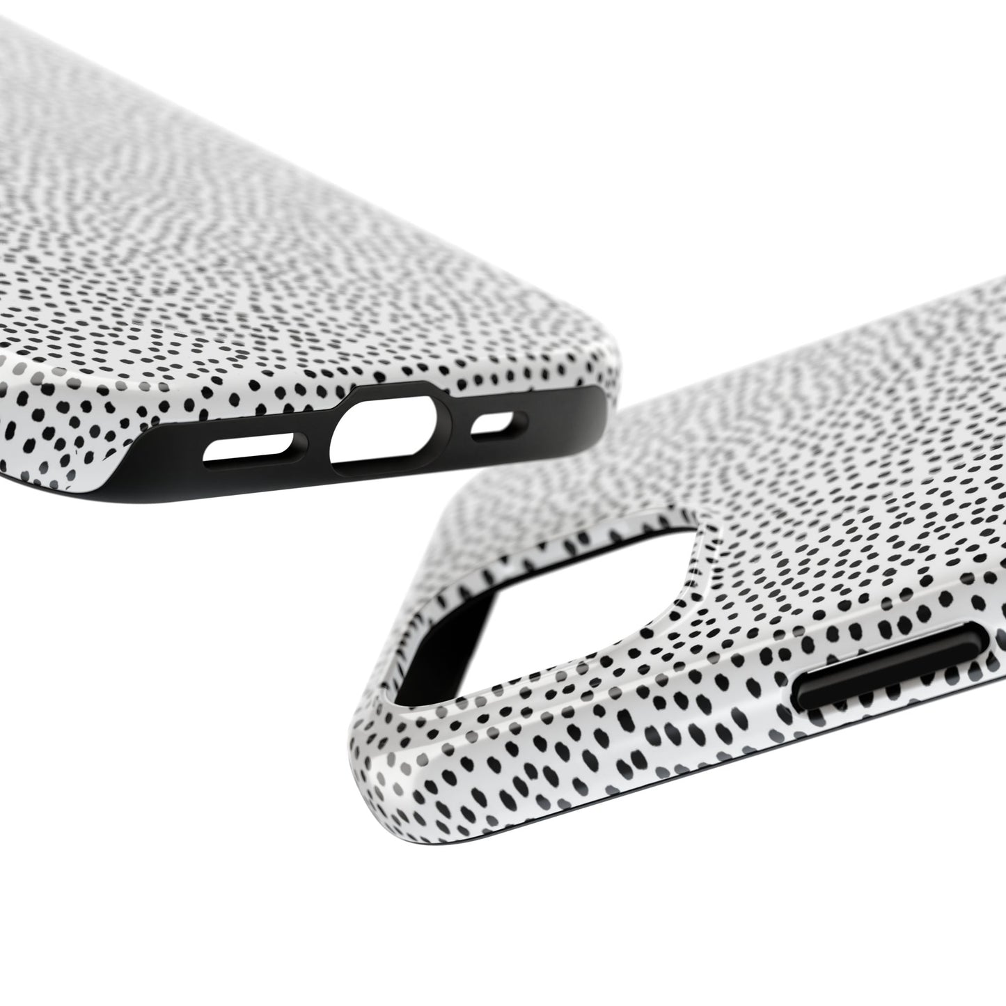 Baby Dots White / Black Phone Case