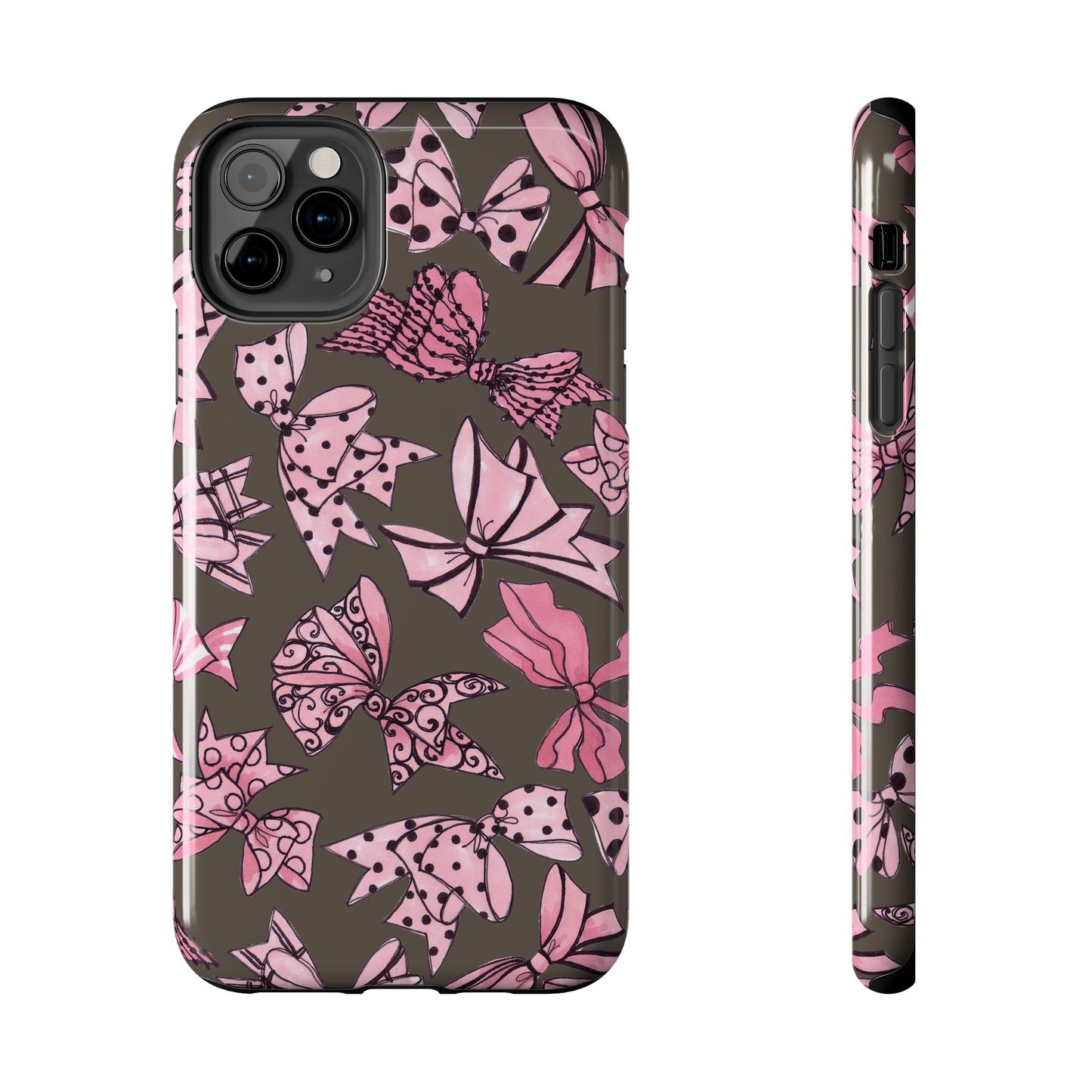 Blushing Bows Mocha Phone Case