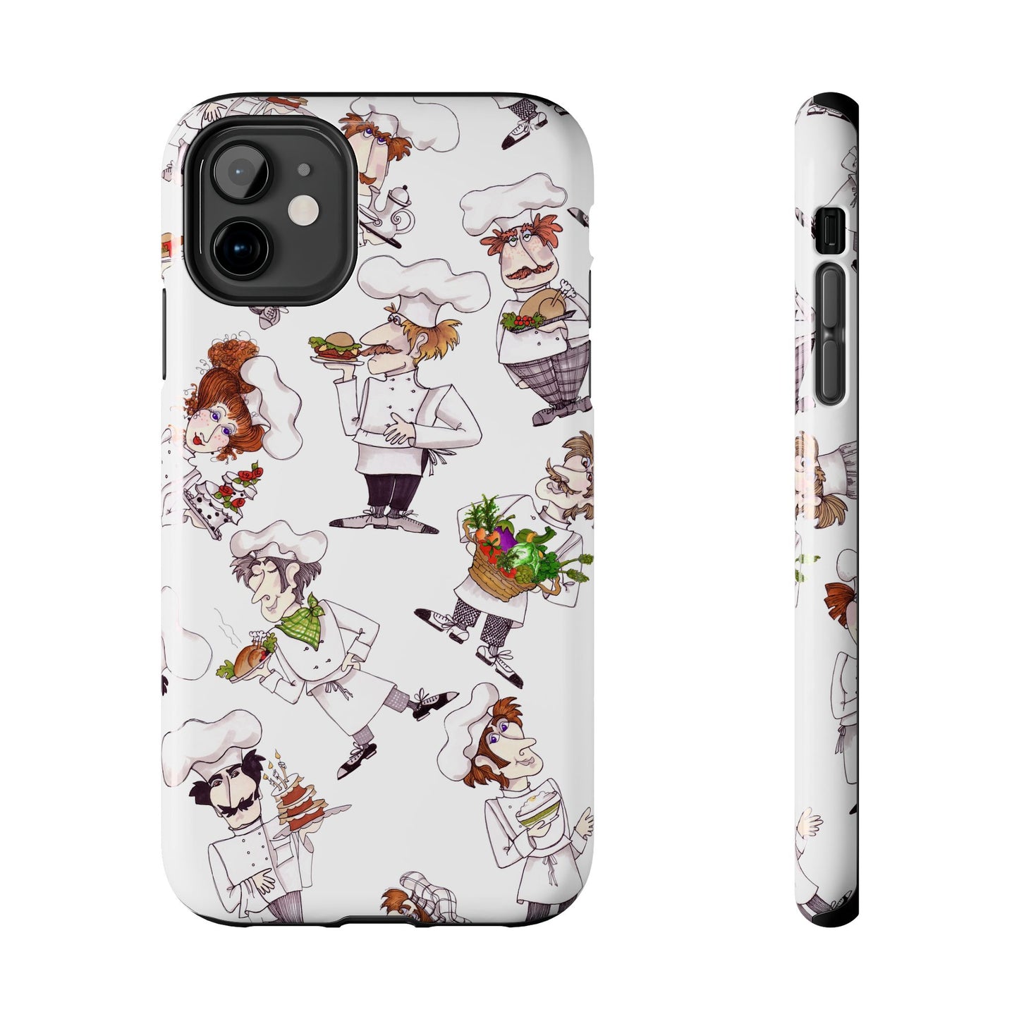 Tossed Chefs White Phone Case