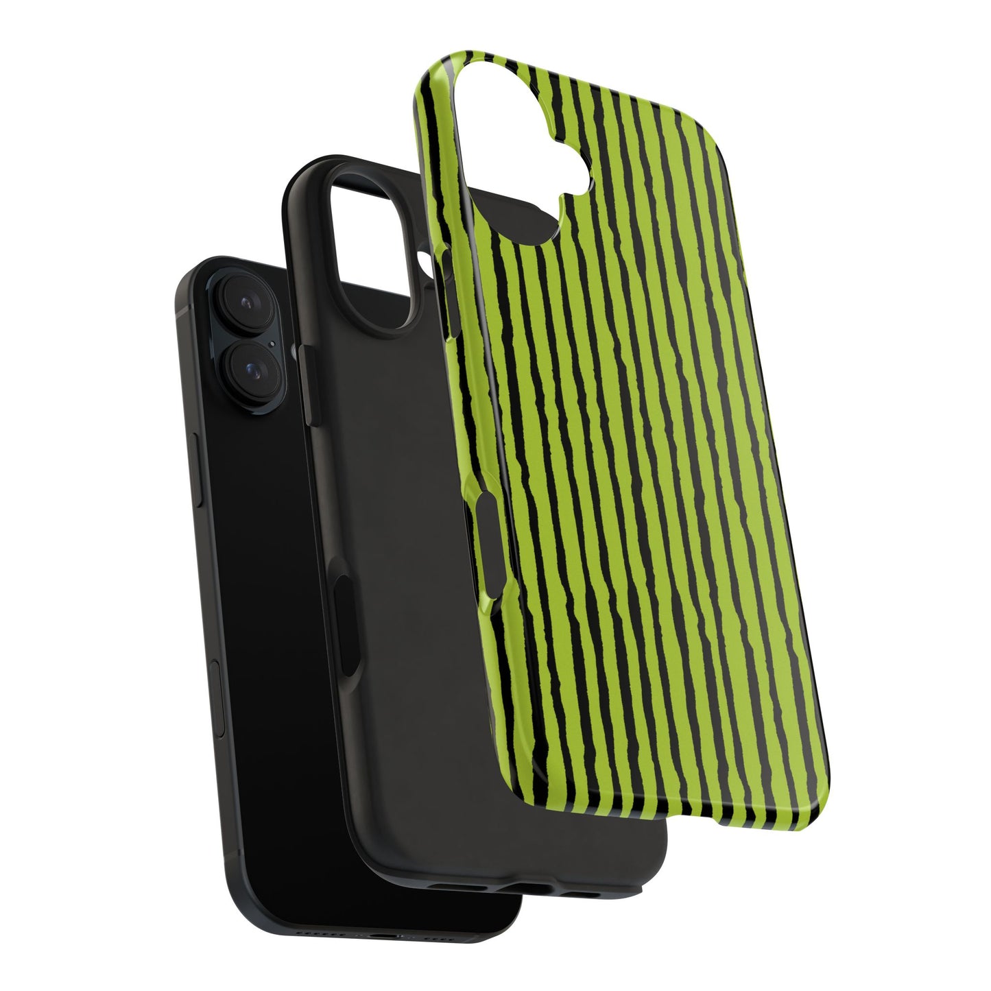 Sorta Stripe Green / Black Phone Case