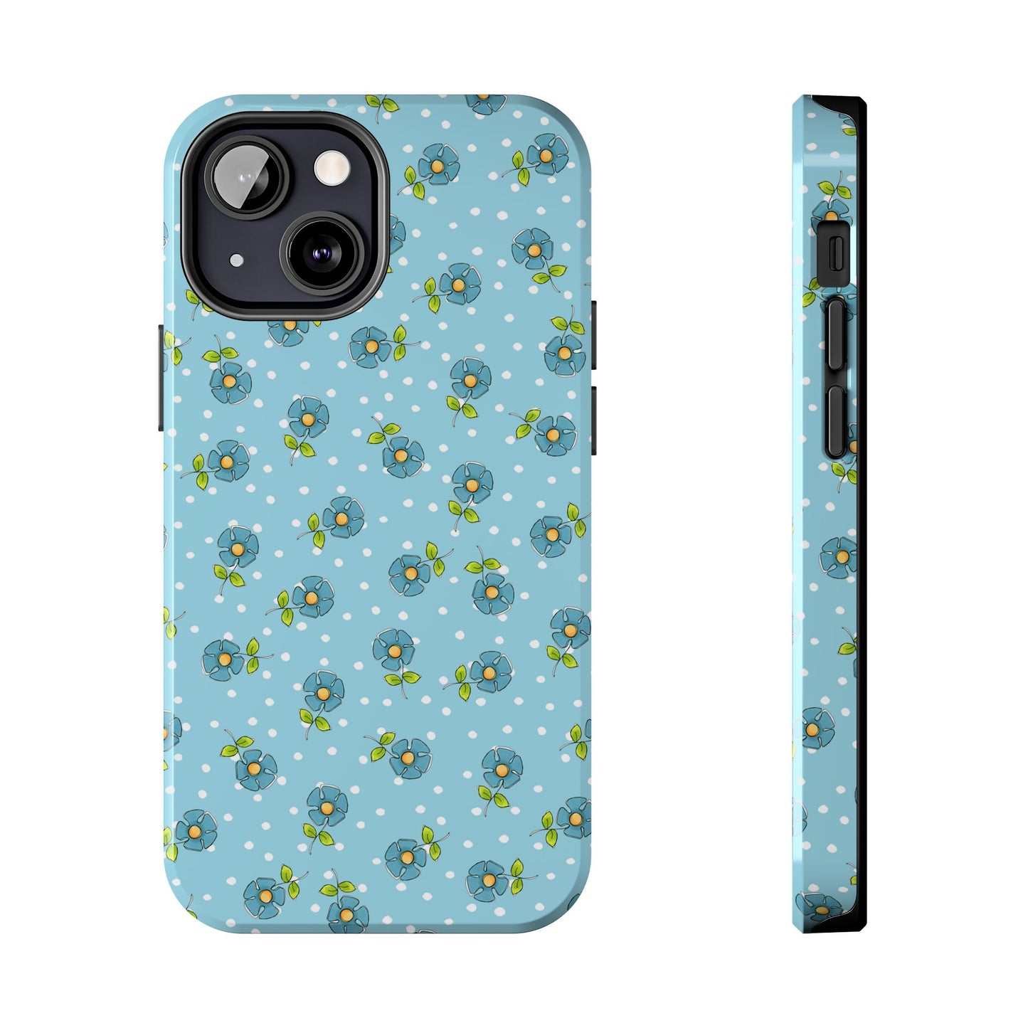 Daisy Dots Turquoise Phone Case