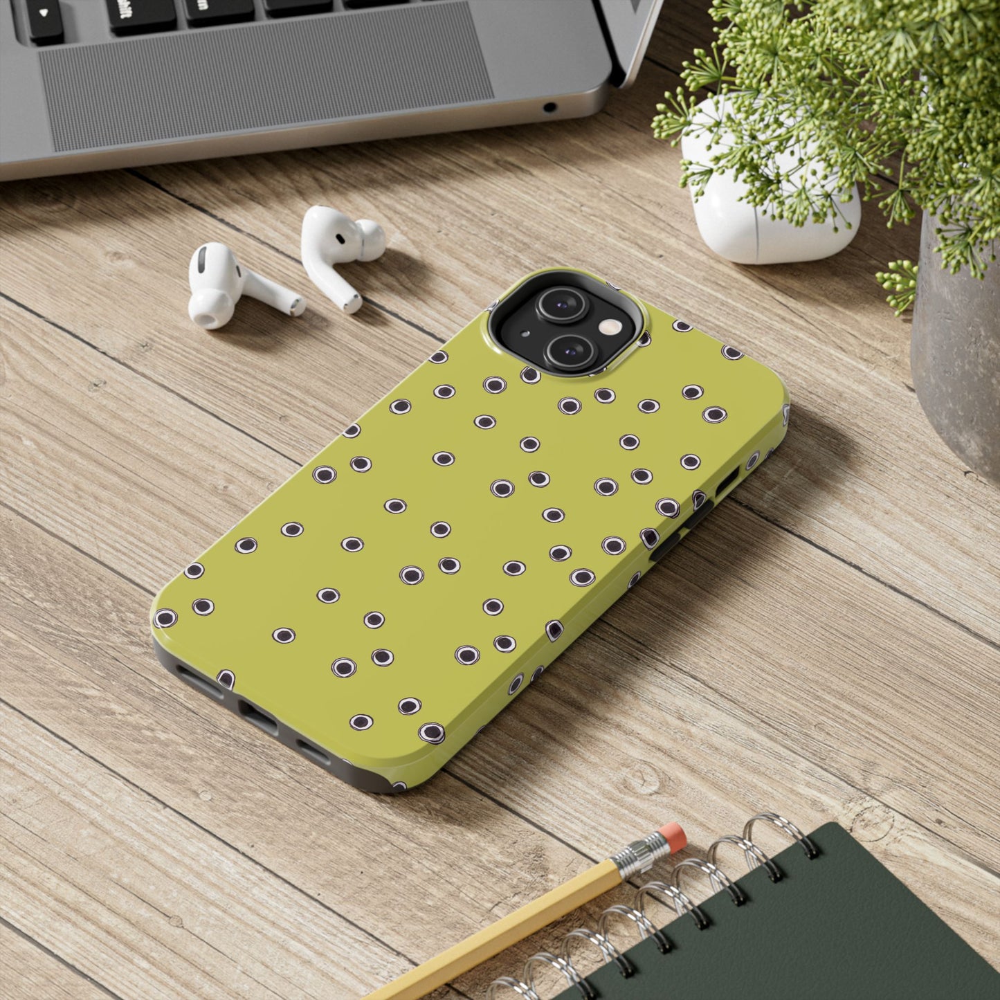 Halo Dots Green Phone Case
