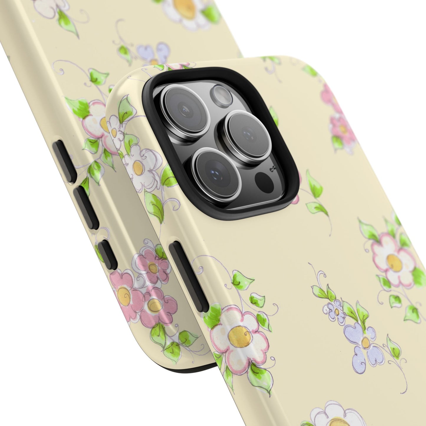 Precious Posies Yellow Phone Case