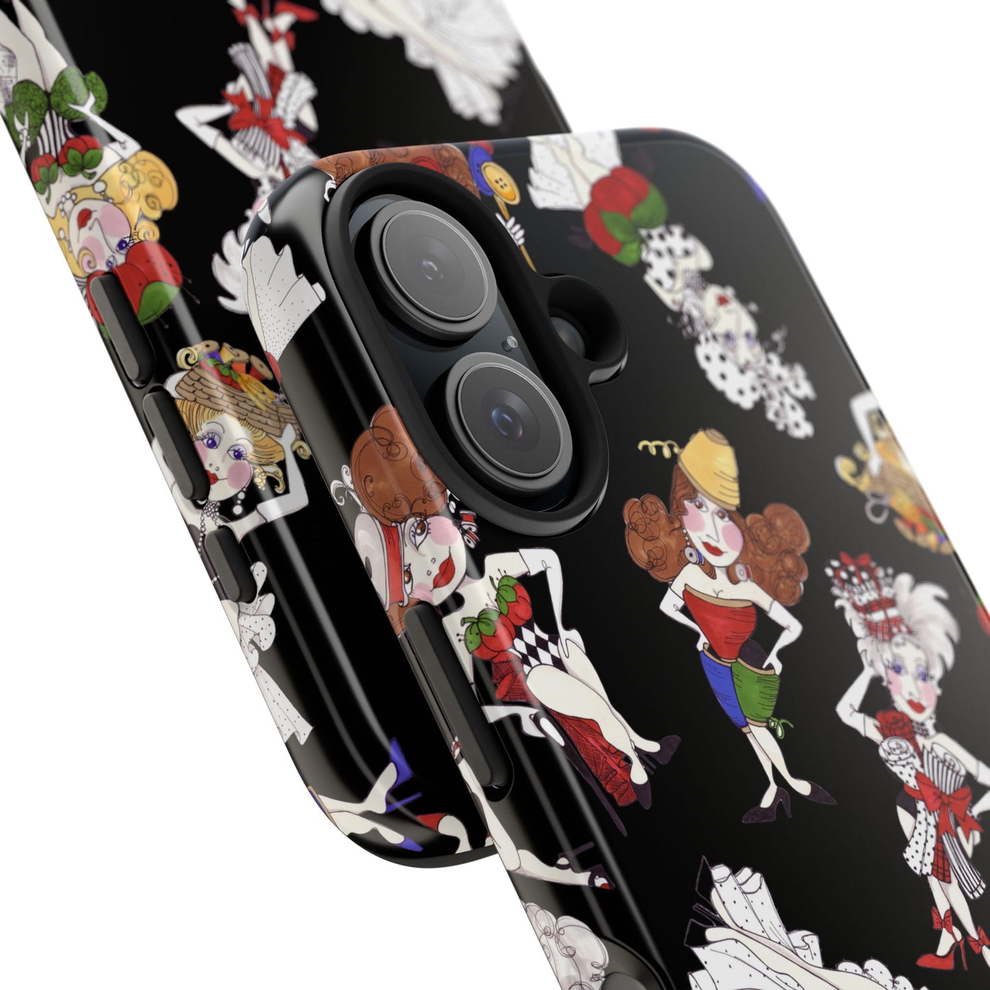 Sew Tossed Black Phone Case