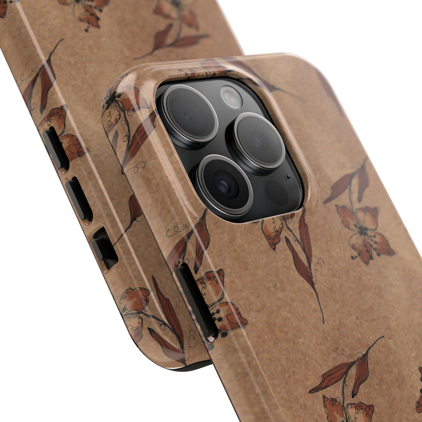 Brown Buds Phone Case