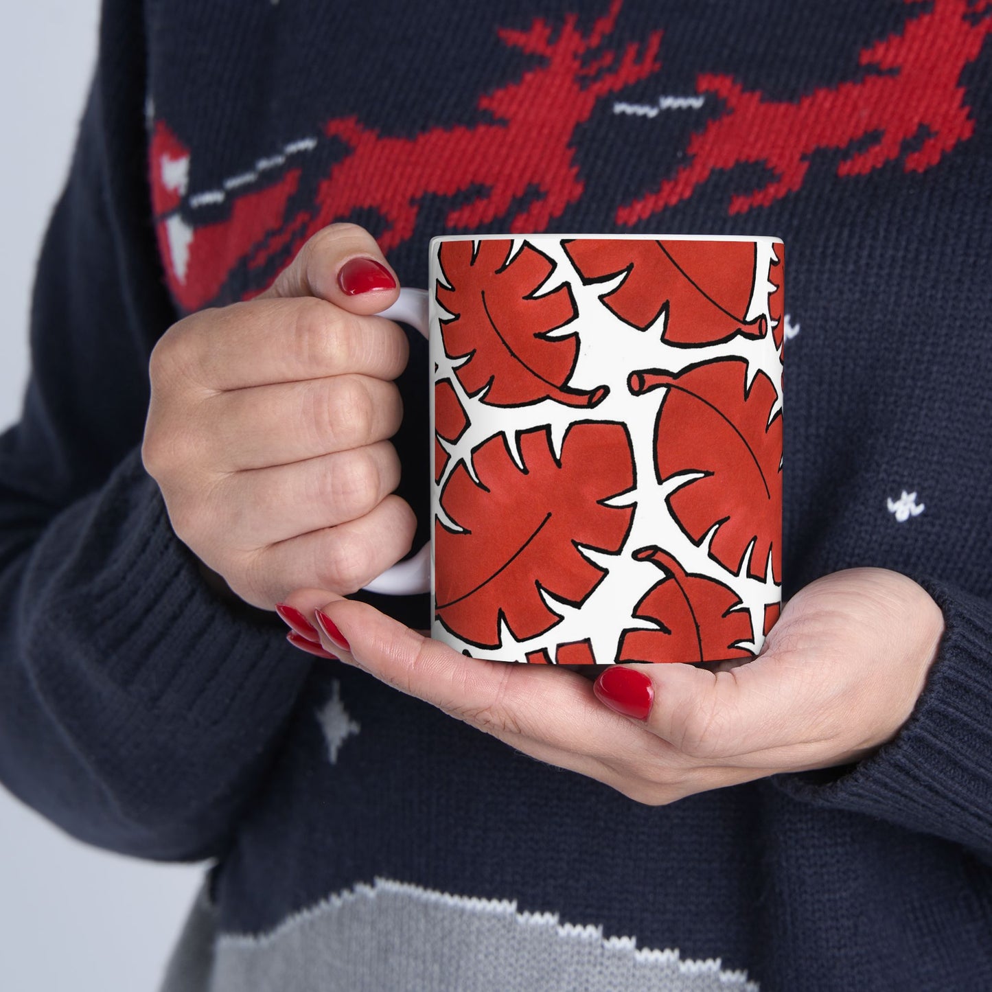 Red Bananas White Cup