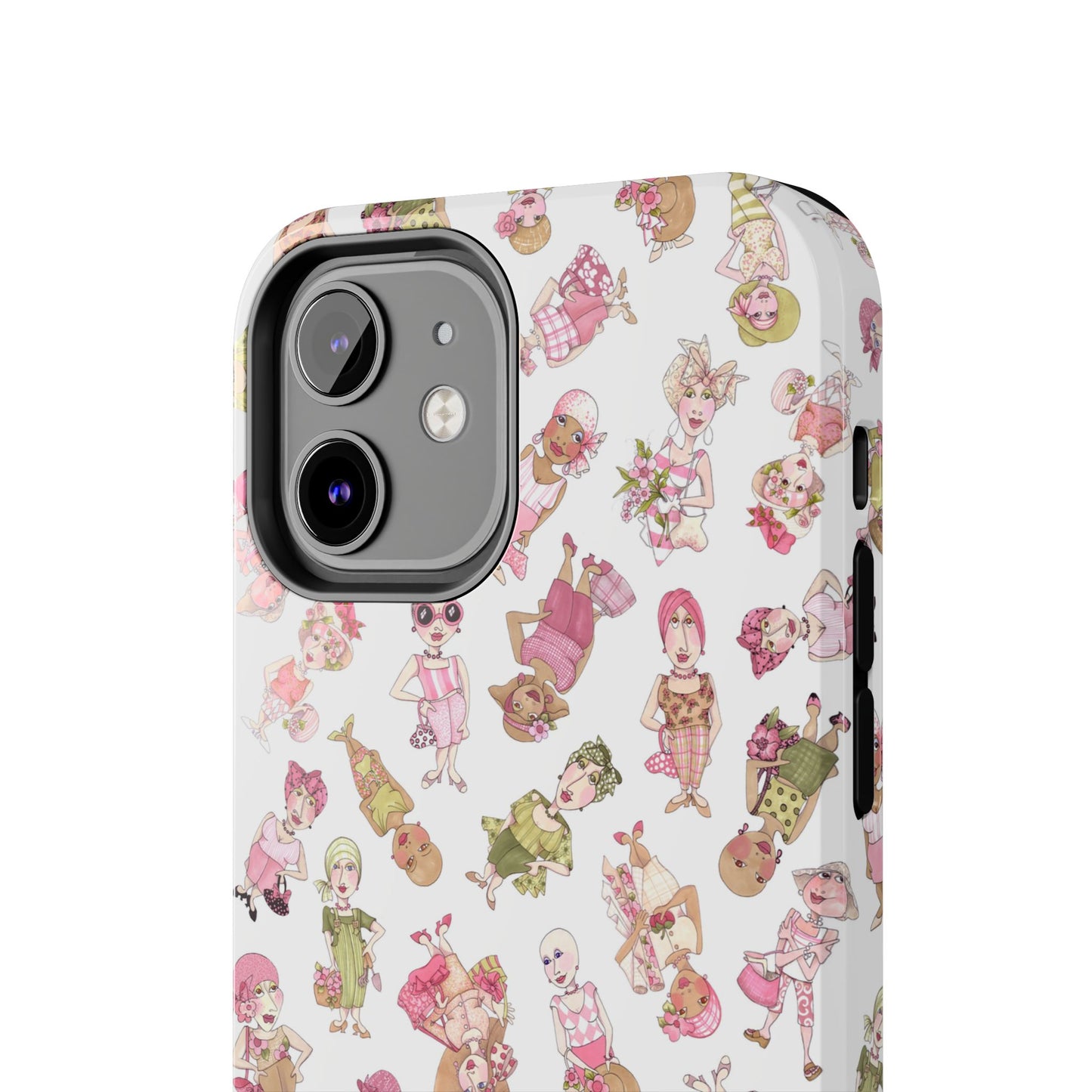 Tossed Ladies White Phone Case