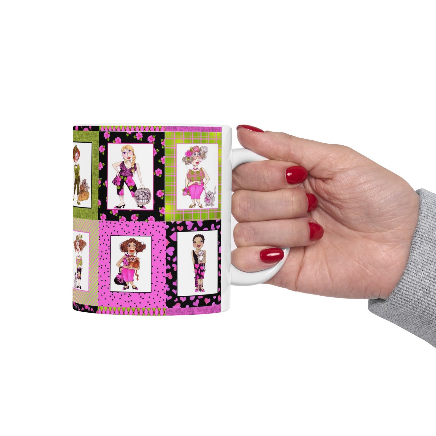 Cat Ladies Cerise Cup