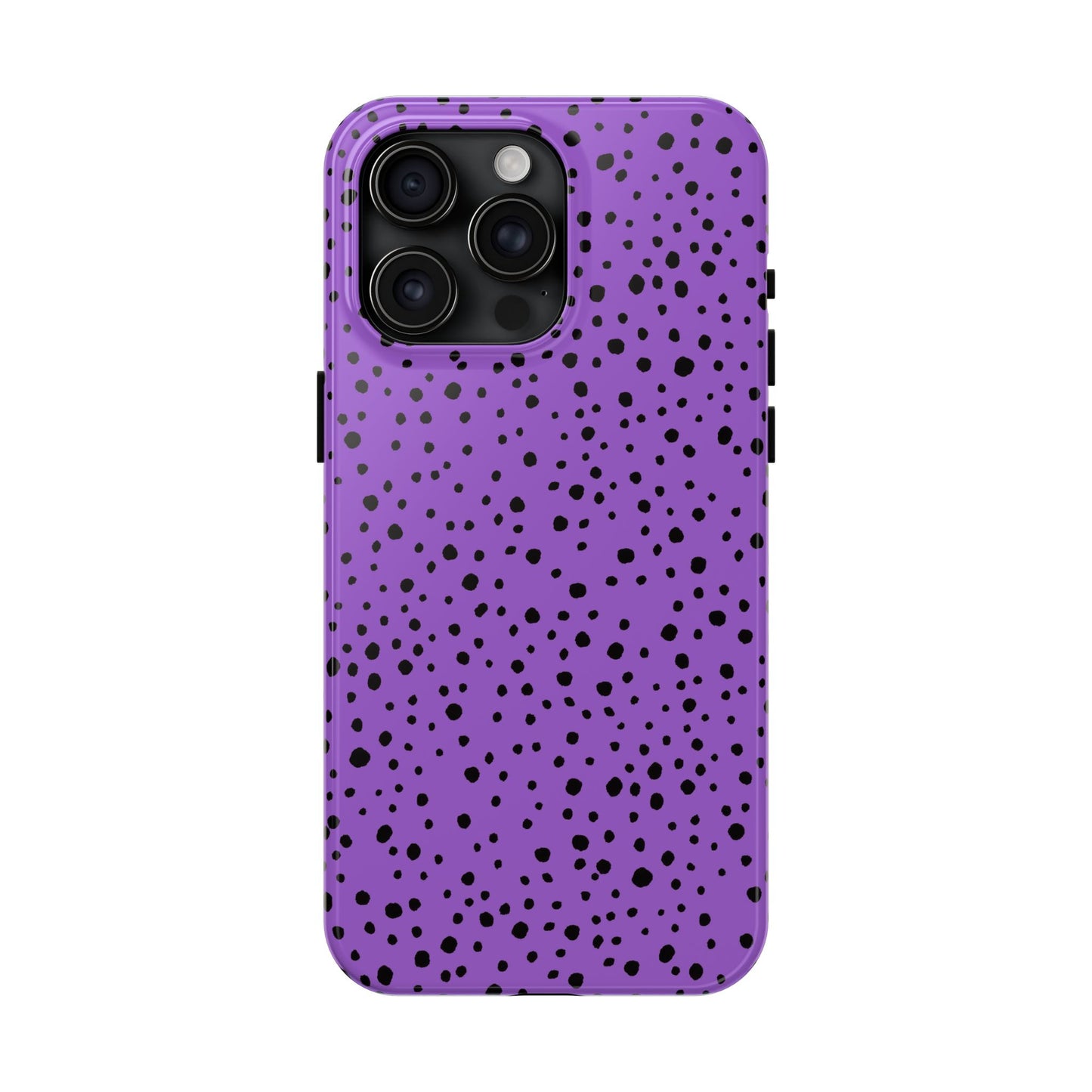 Pepper Dots Purple / Black Phone Case