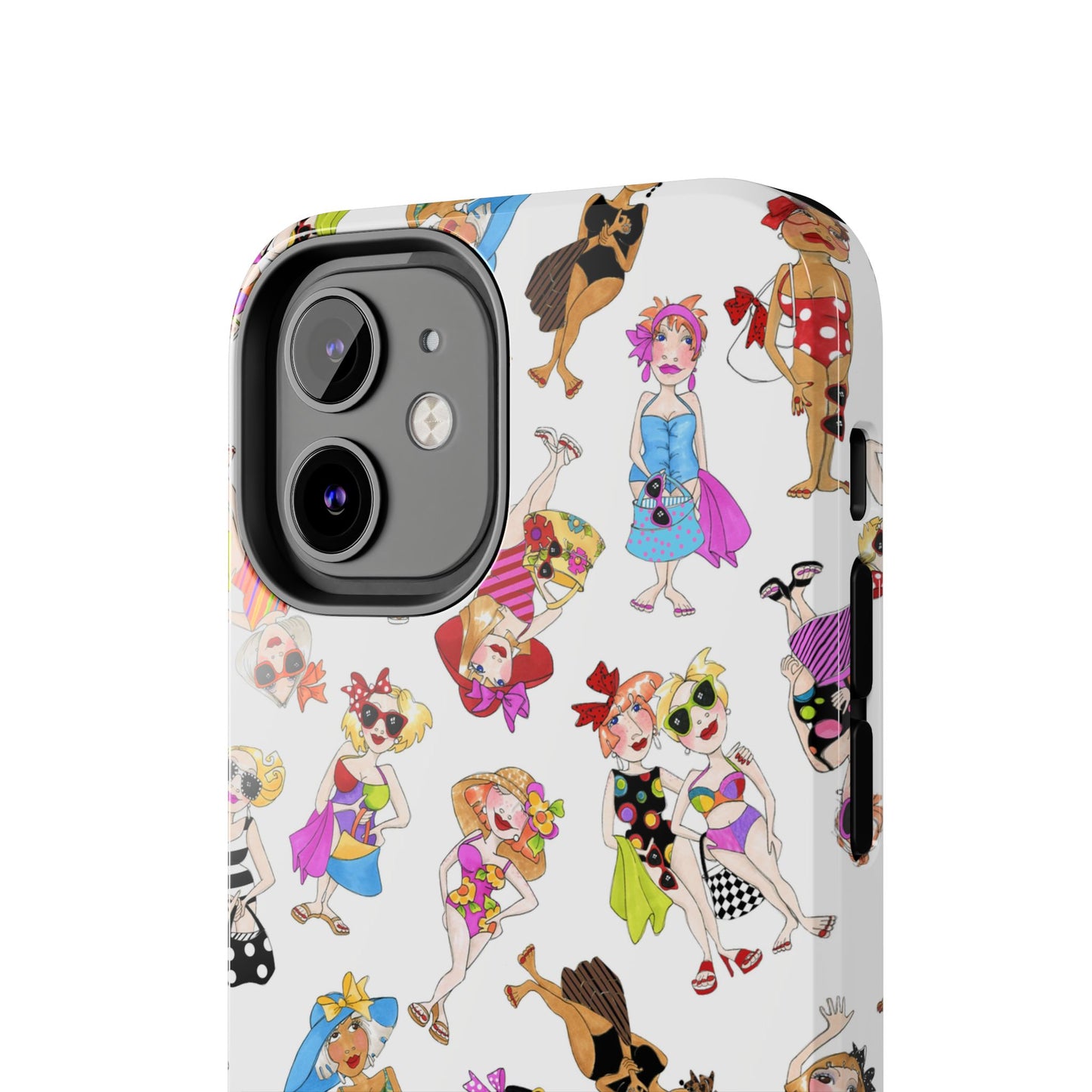 Tossed Beauties White Phone Case