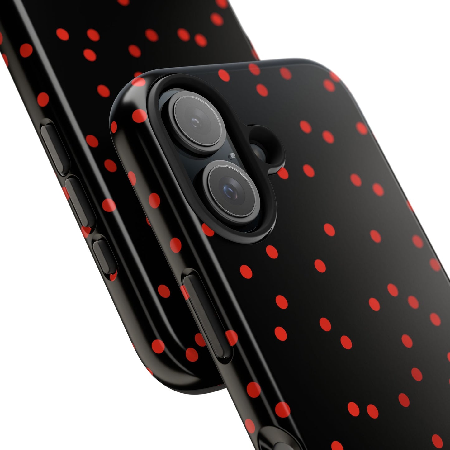 Space Dots Black / Red Phone Case