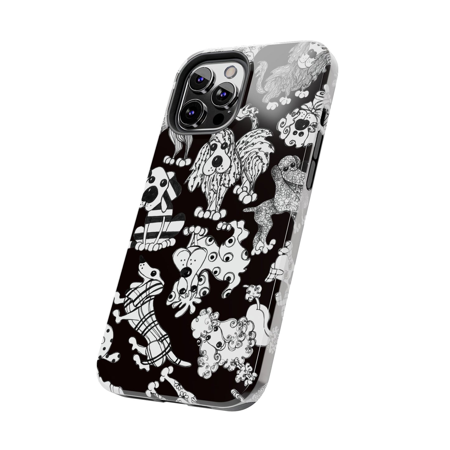 Dear Doggies Black Phone Case