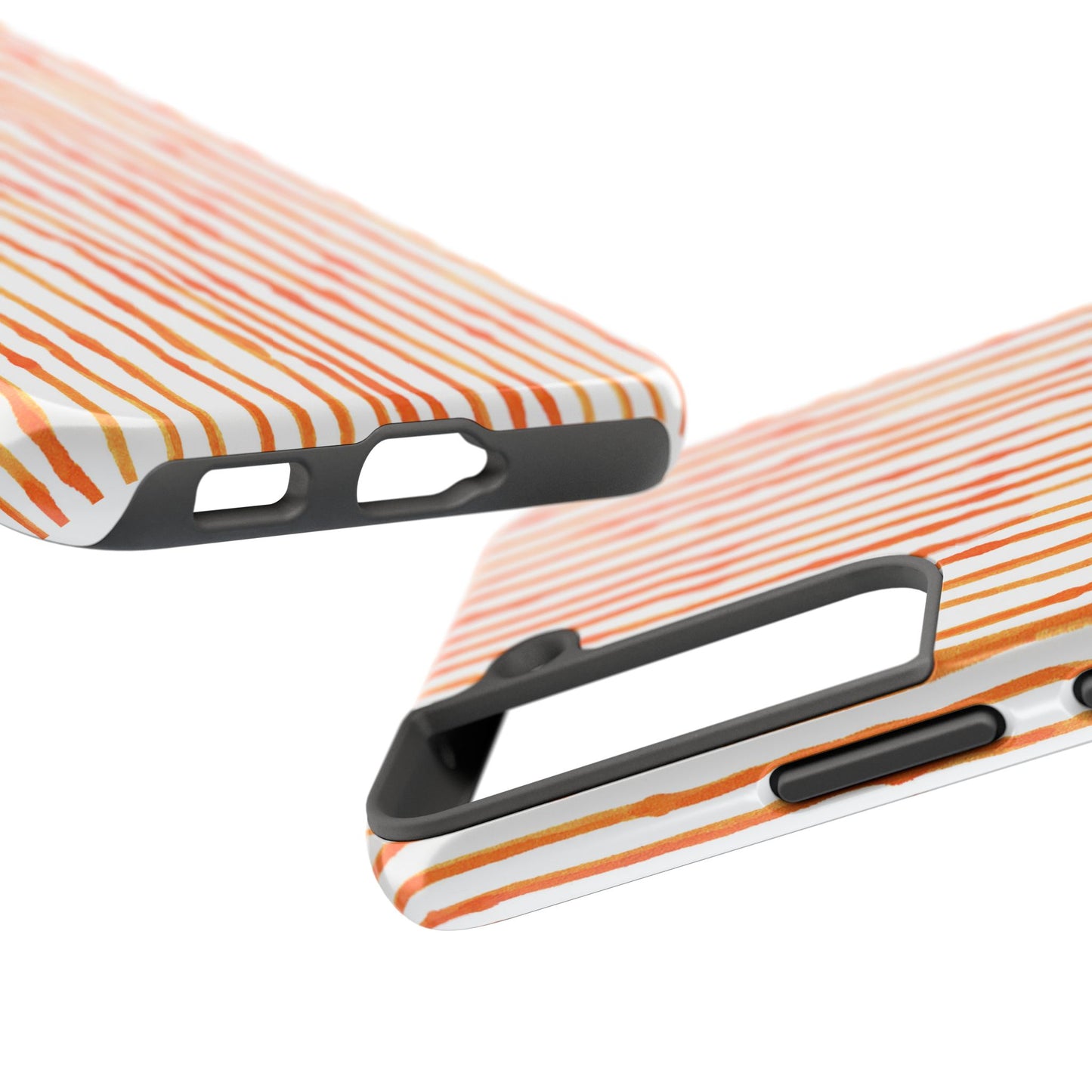 Faux Seersucker Orange / White Phone Case