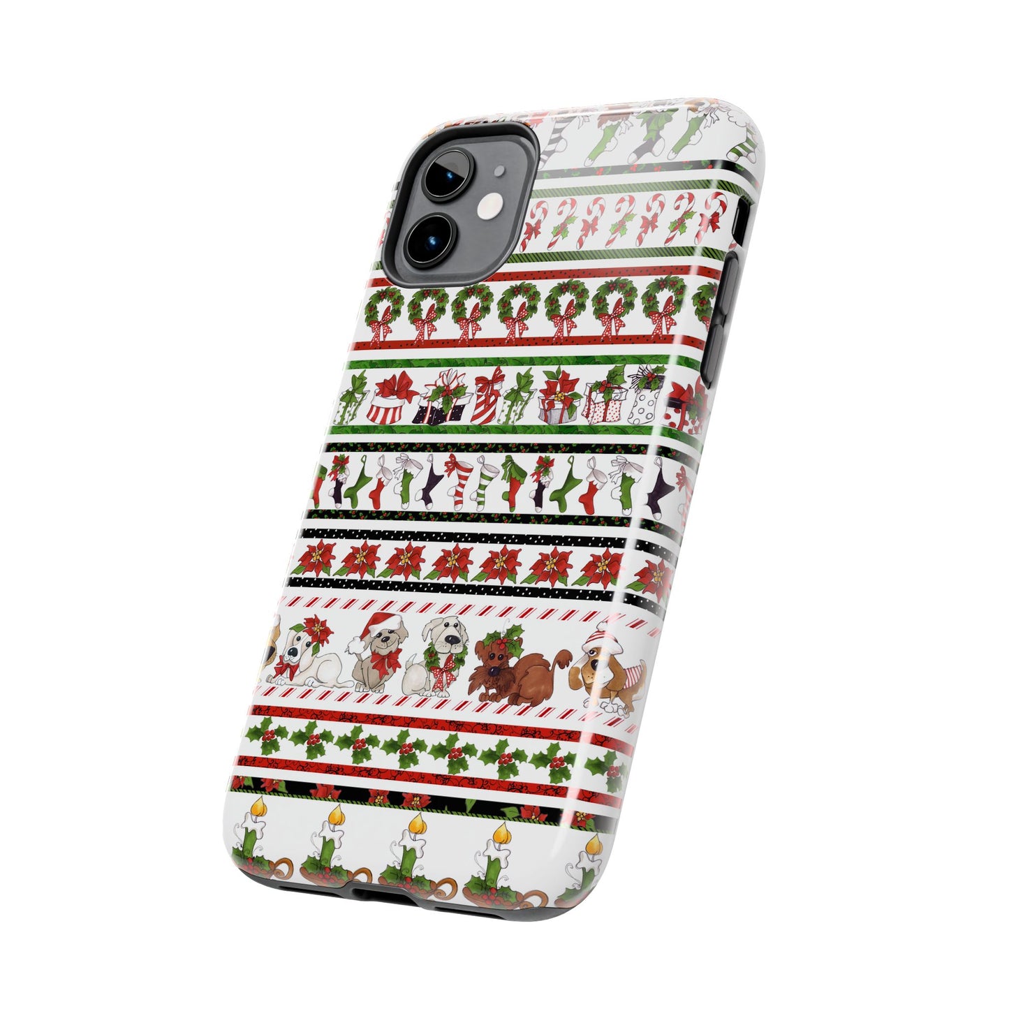 Holiday Borders White Phone Case