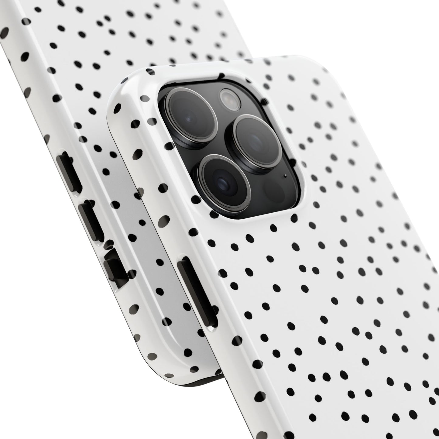 Dinky Dots White / Black Phone Case