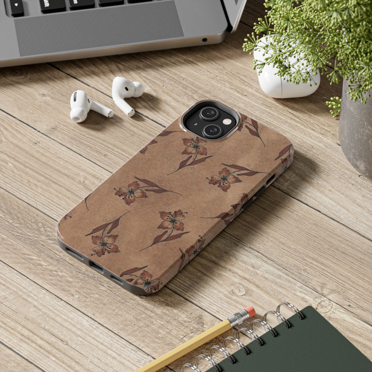 Brown Buds Phone Case