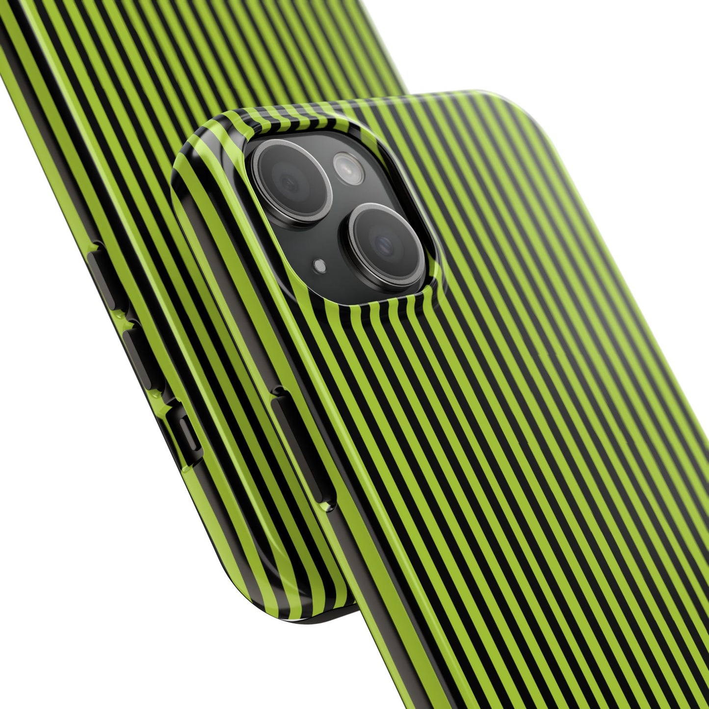 Stripe Green / Black Phone Case