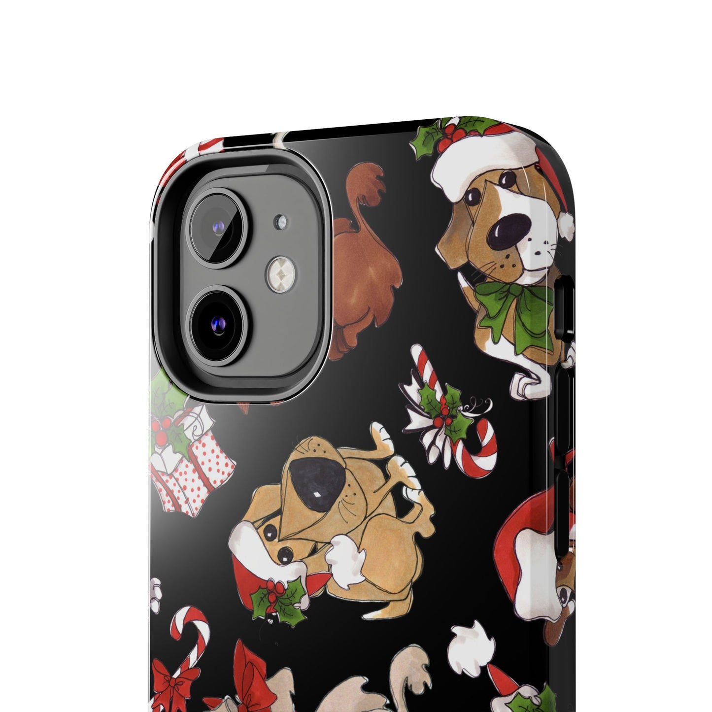 Doggie Toss Black Phone Case