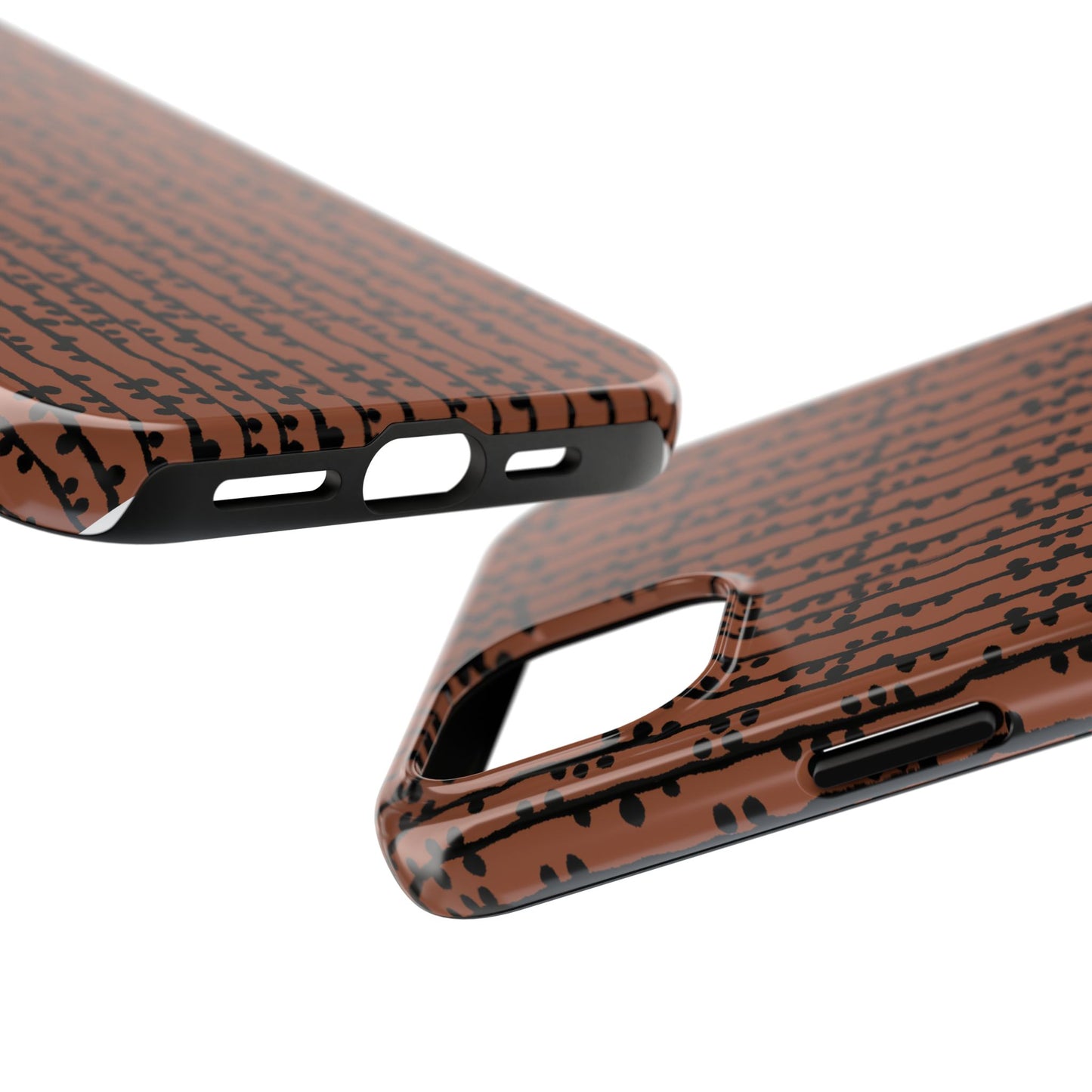 Loopy Stripe Brown Phone Case