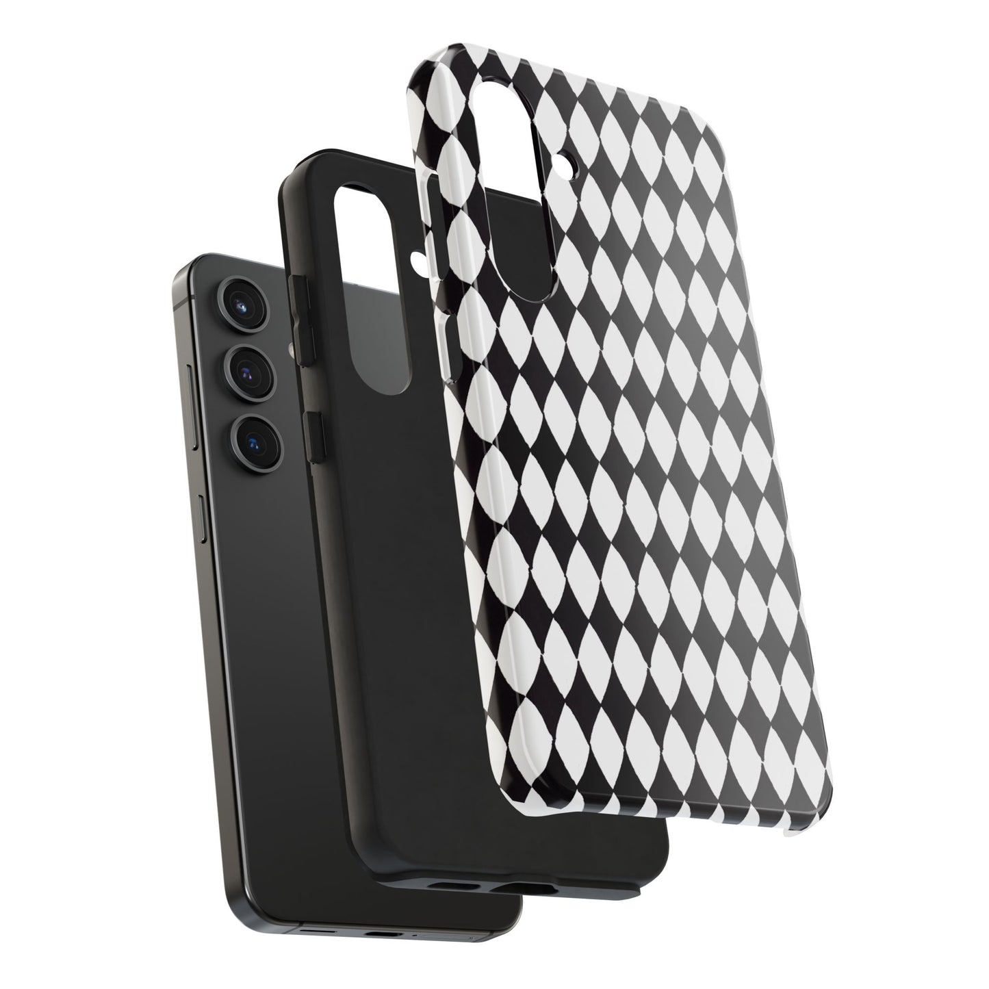 Diamond White / Black Phone Case