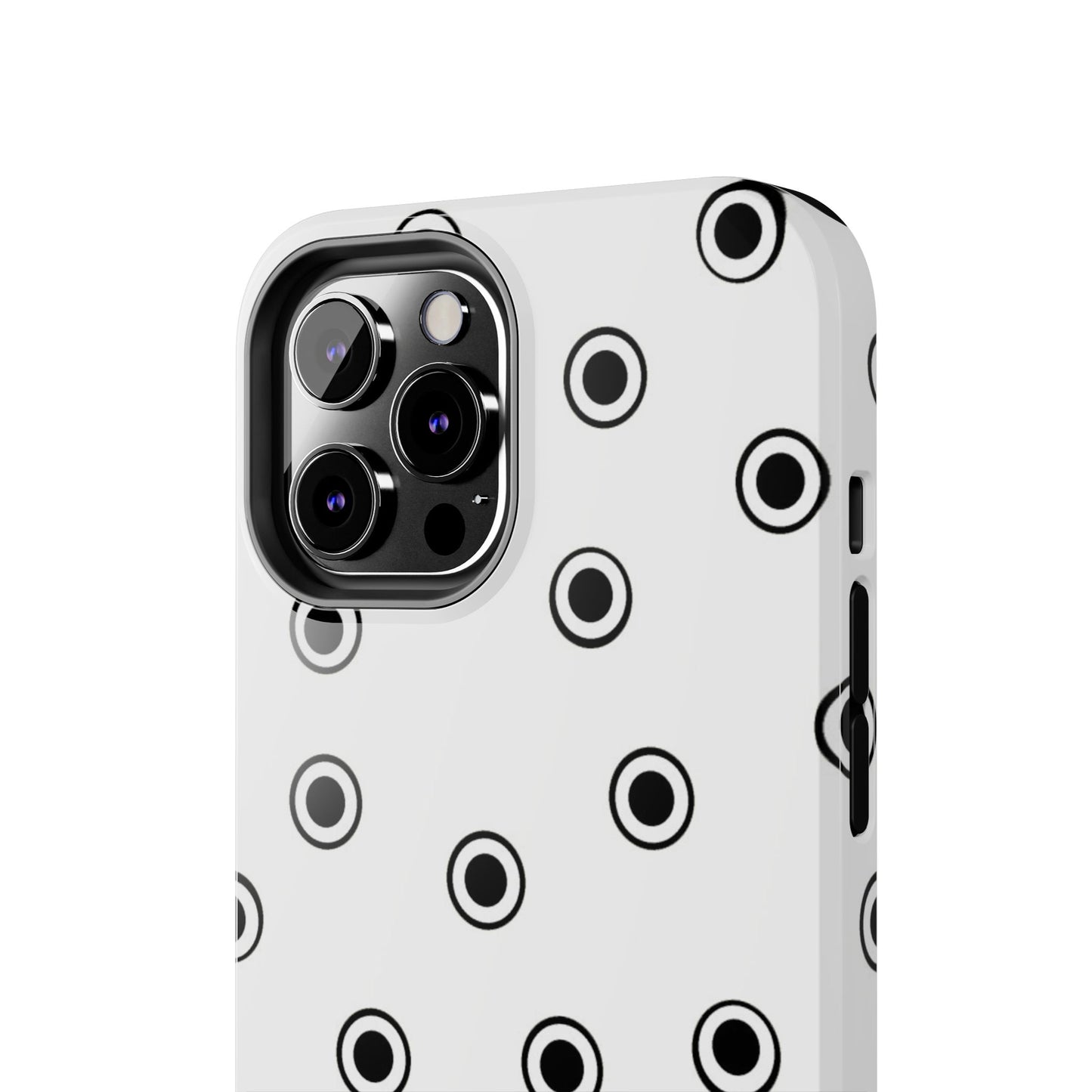 CD Dots White / Black Phone Case