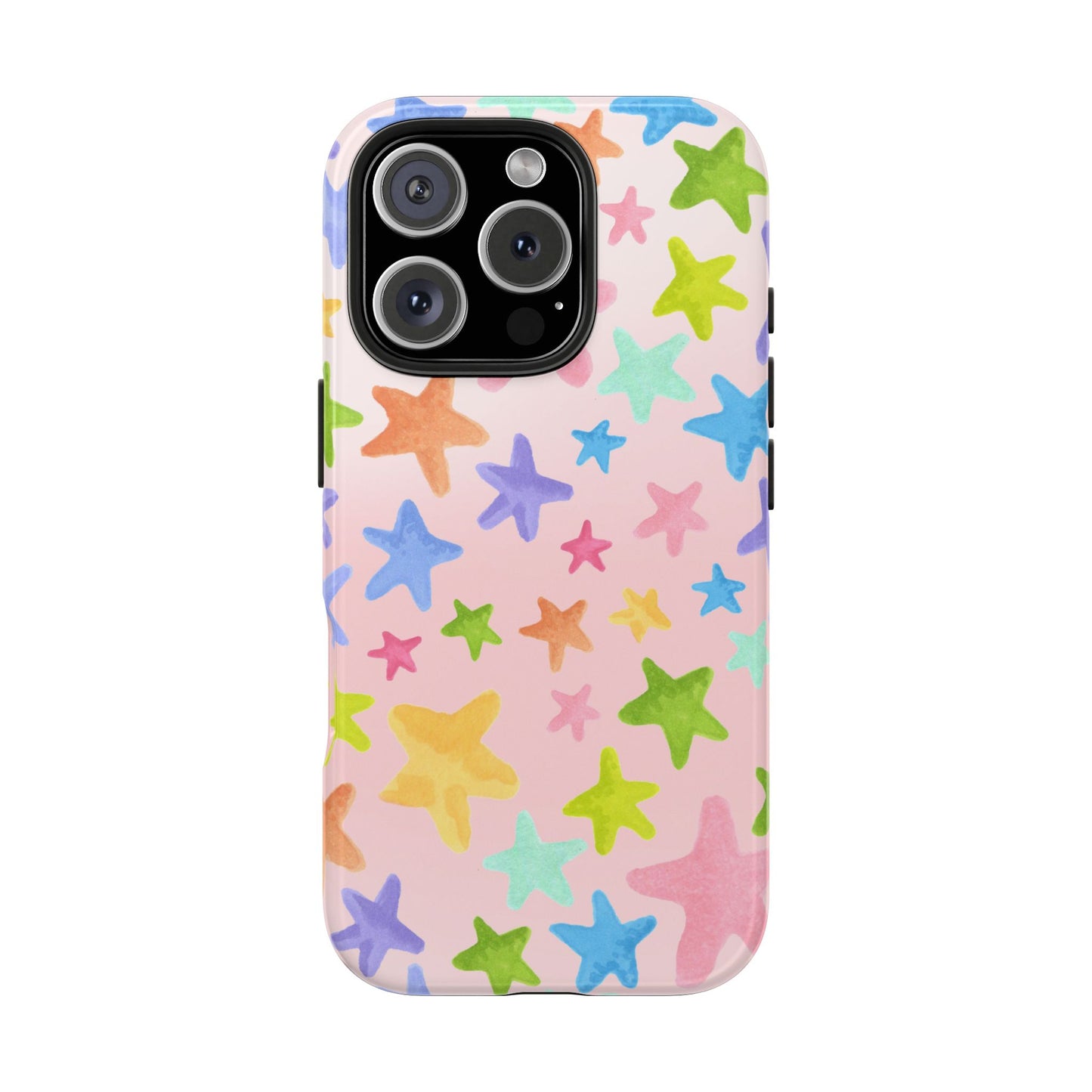 Happy Stars Pink Phone Case