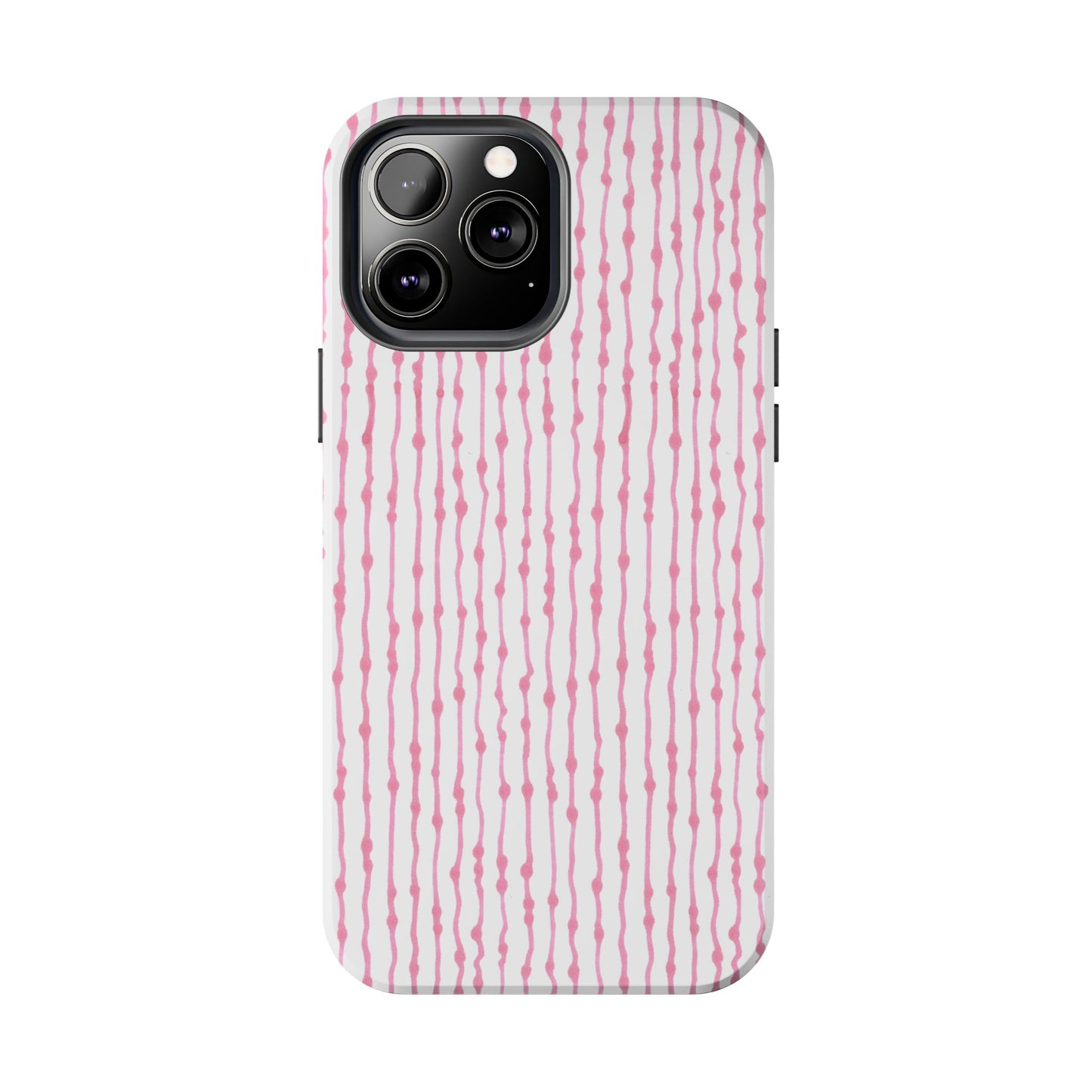 Faux Seersucker White / Pink Phone Case