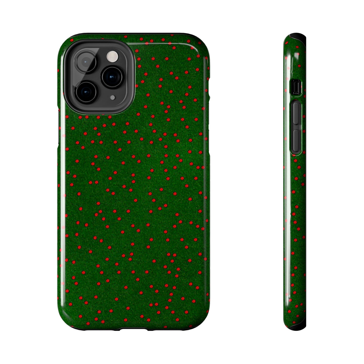 Happy Dots Green / Red Phone Case