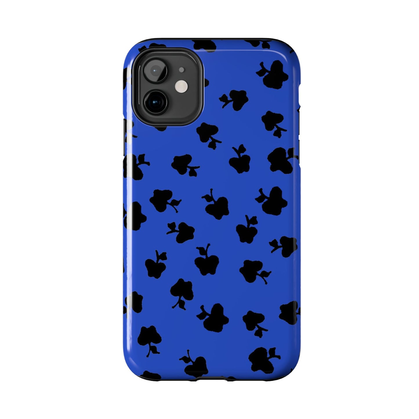 Happy Apples Blue / Black Phone Case