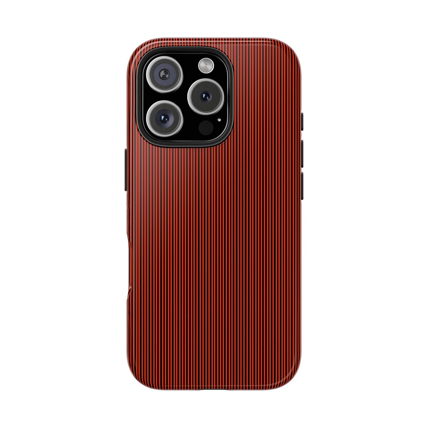 Pin Stripe Red / Black Phone Case