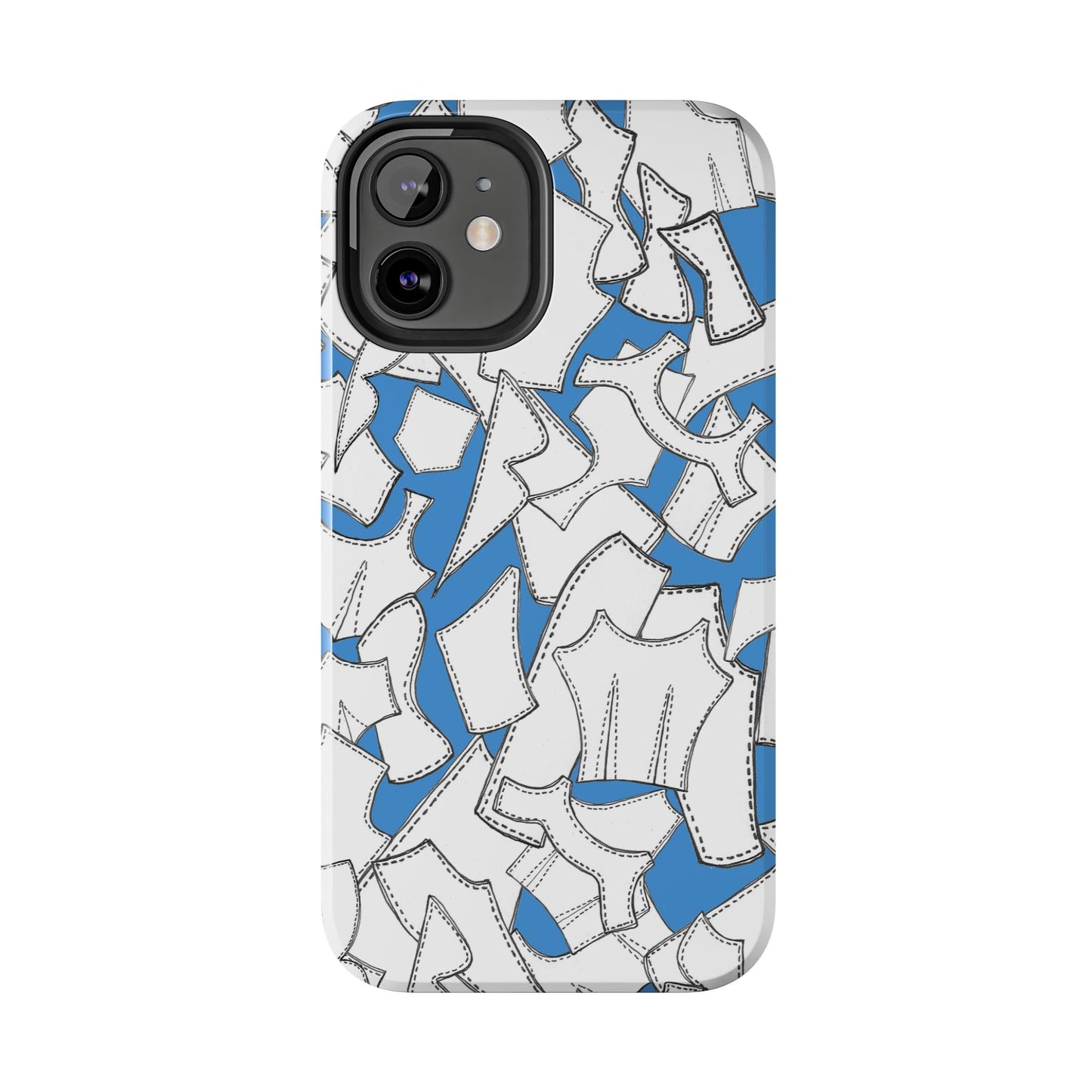 Pattern Pieces Turquoise Phone Case