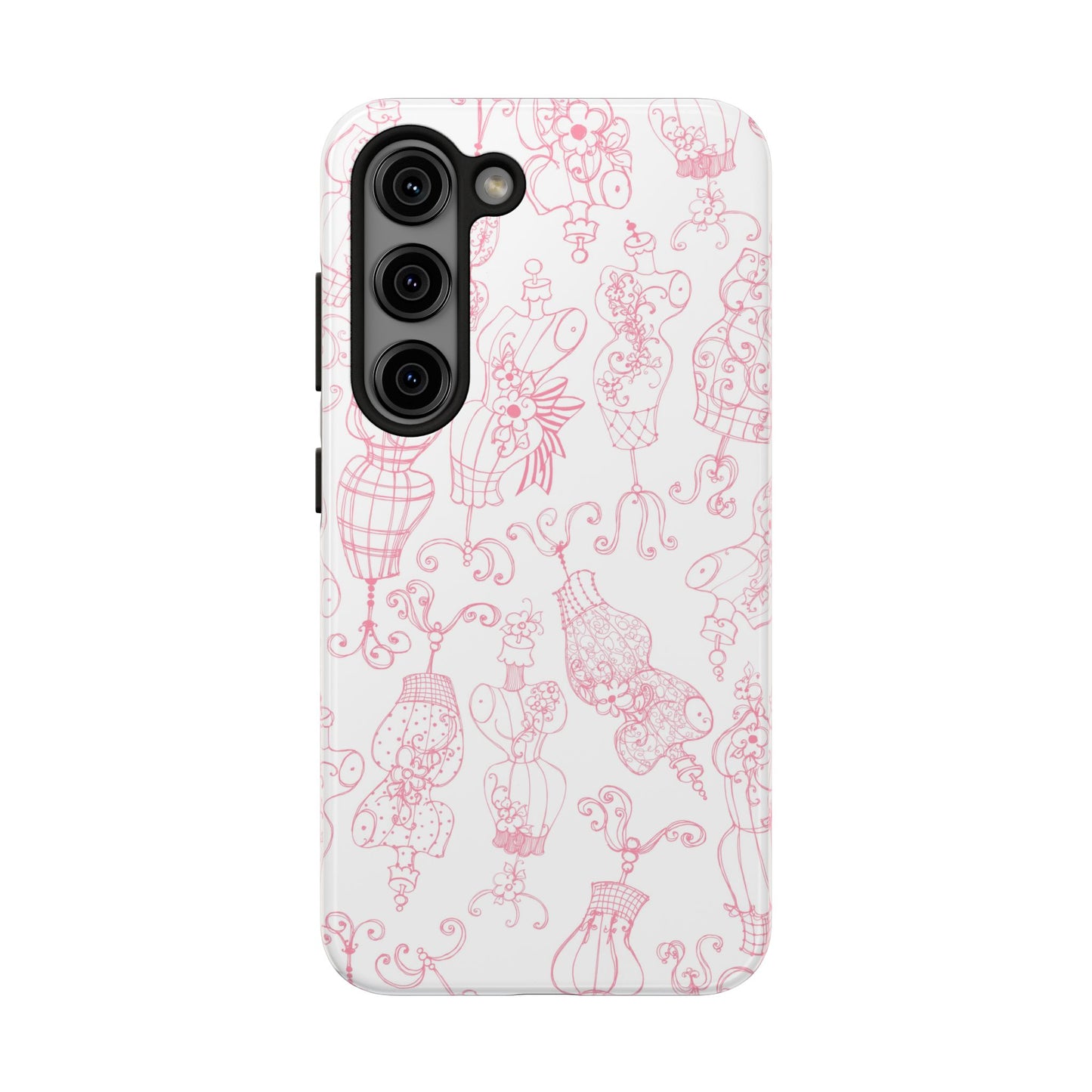 Mannequinique White / Pink Phone Case