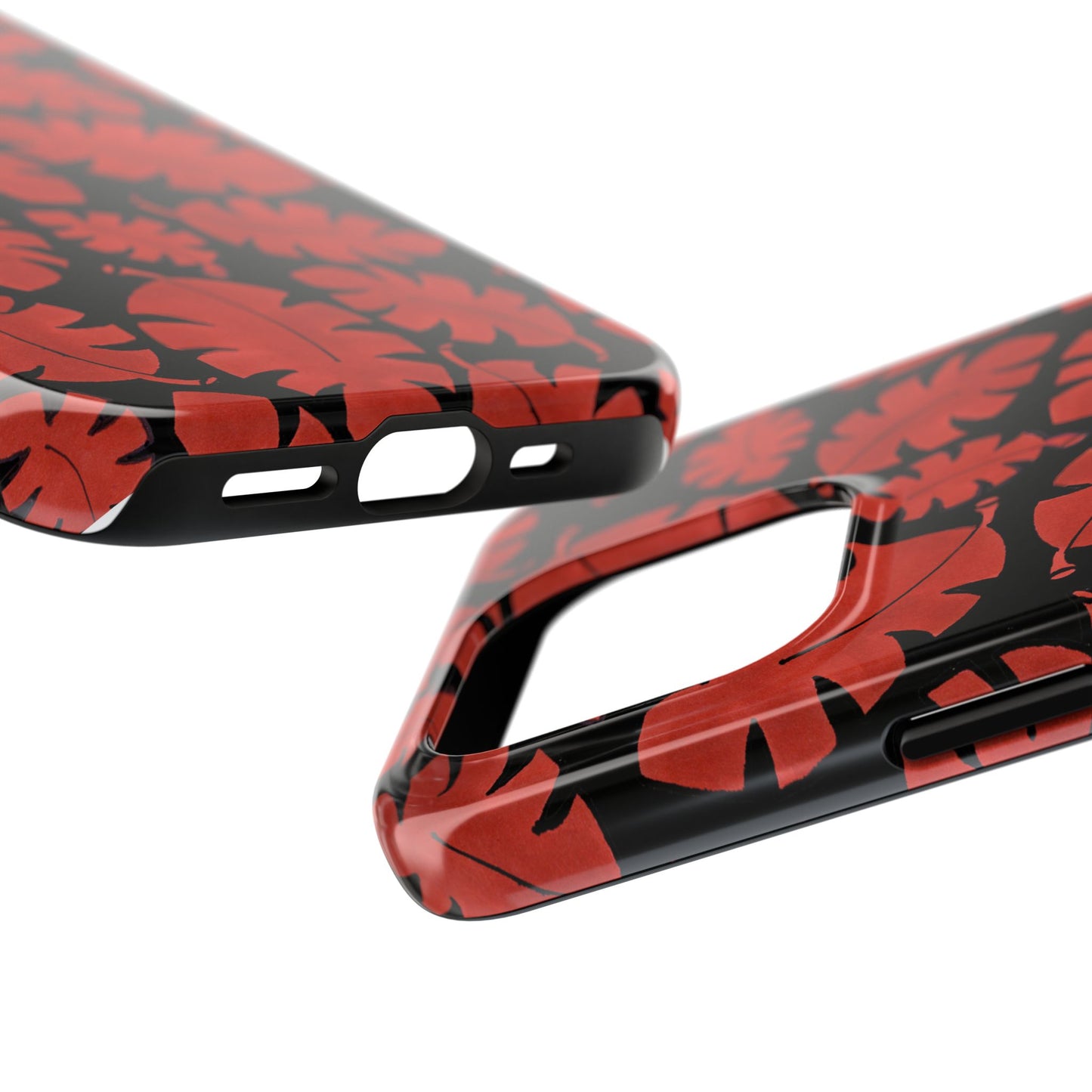 Red Bananas Black Phone Case