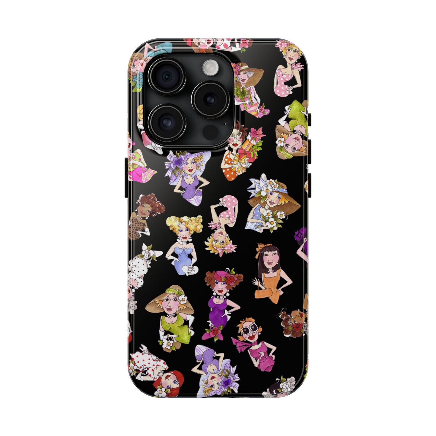 Fast Women Tossed Black Phone Case