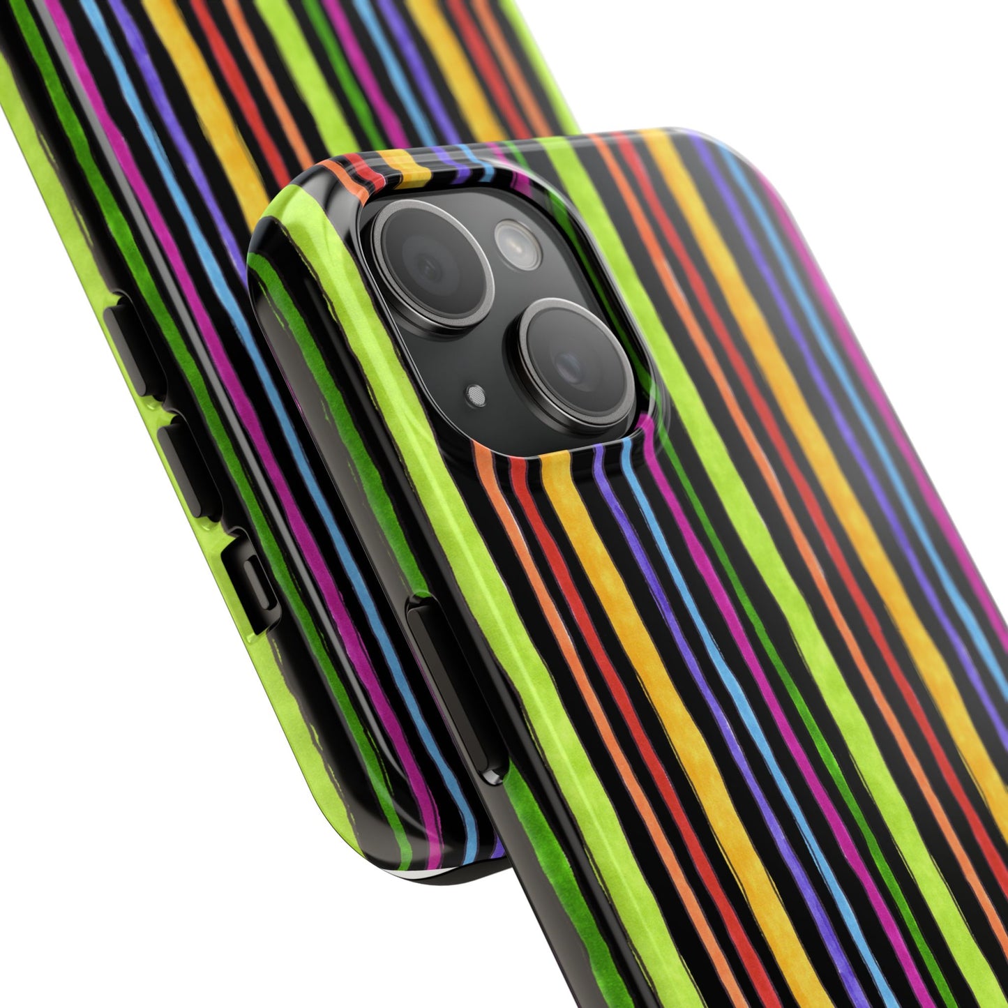 Stripe Fancy Black Phone Case