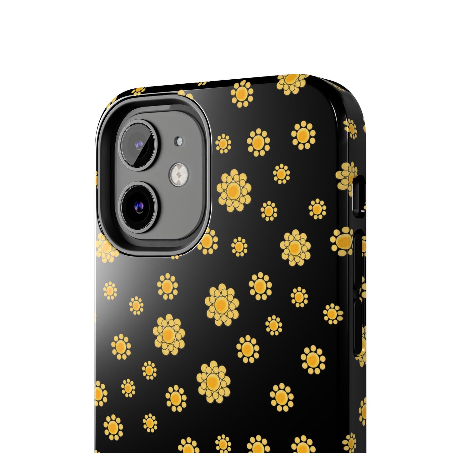 Bandana Dots Black / Yellow Phone Case