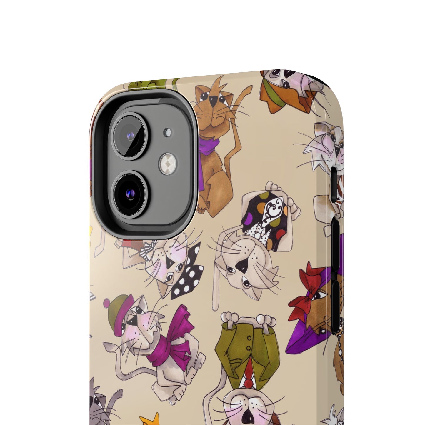 Spice Cats Tossed Muslin Phone Case