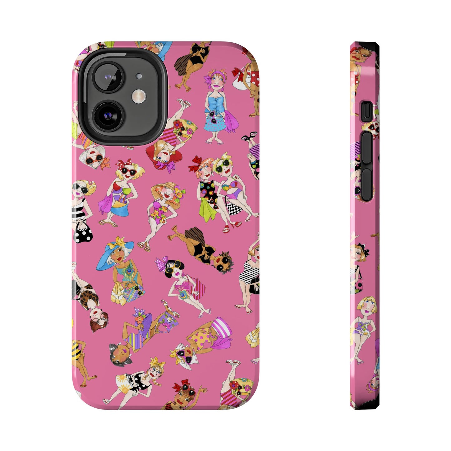Tossed Beauties Pink Phone Case