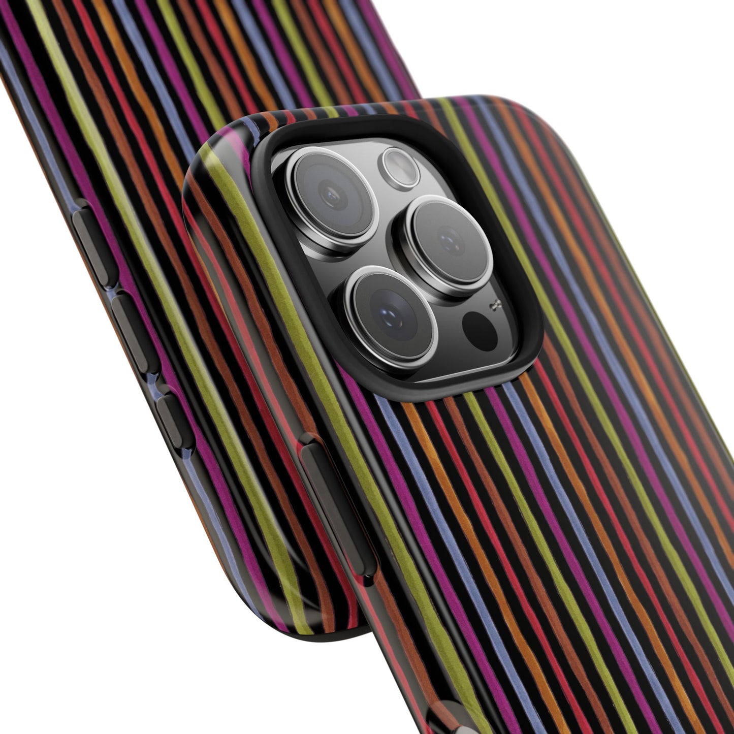 Stripe Black Phone Case