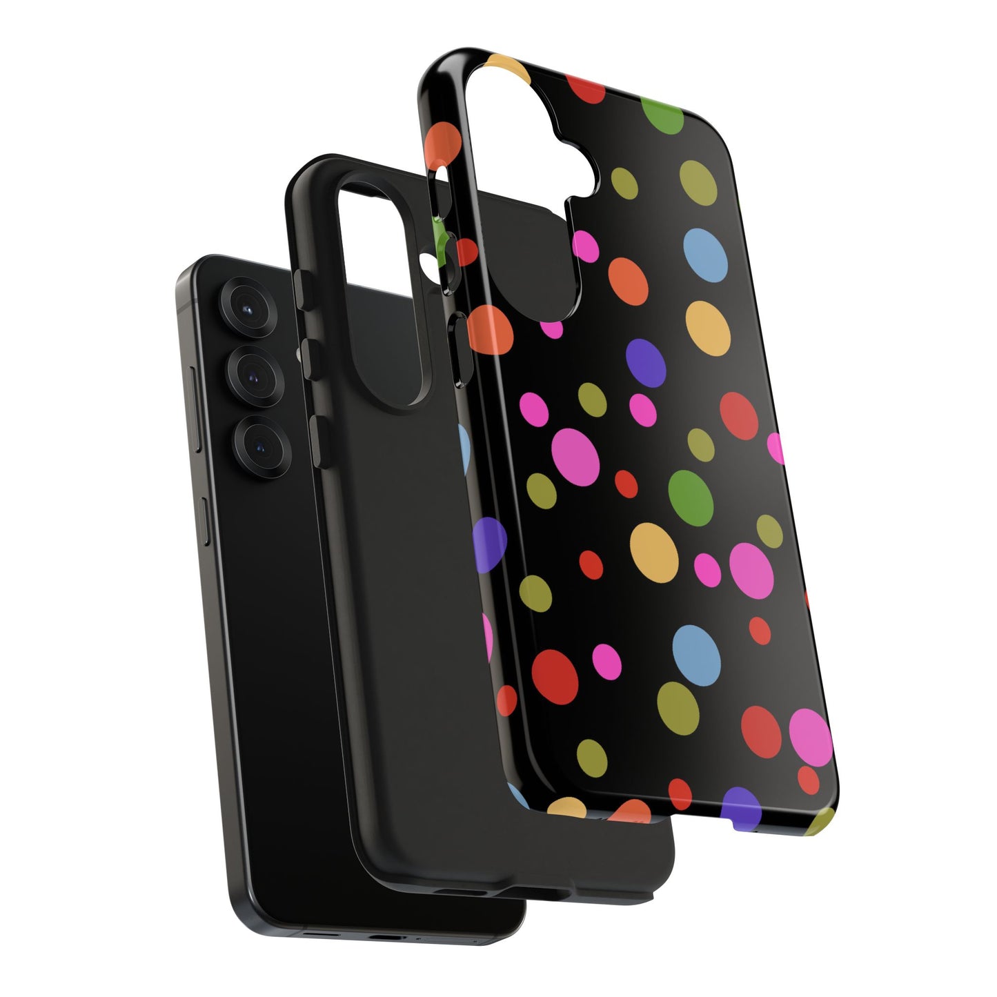 Dot Assortment Black Phone Case