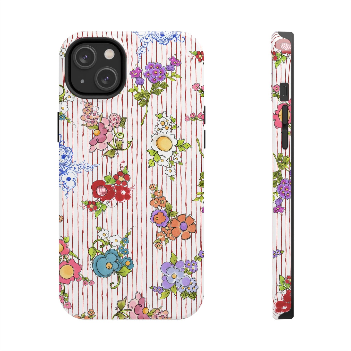 Mixed Bouquets Red / White Phone Case