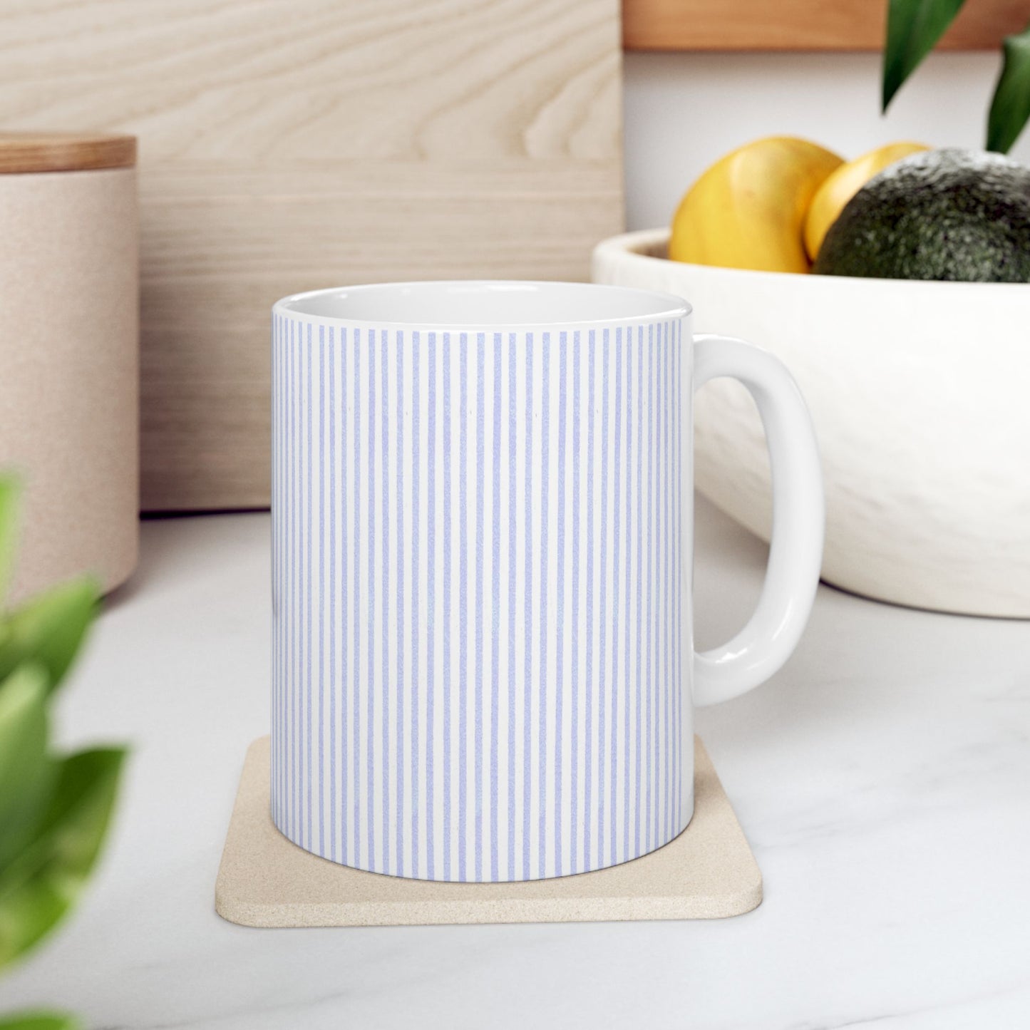 Light Blue Stripe Cup