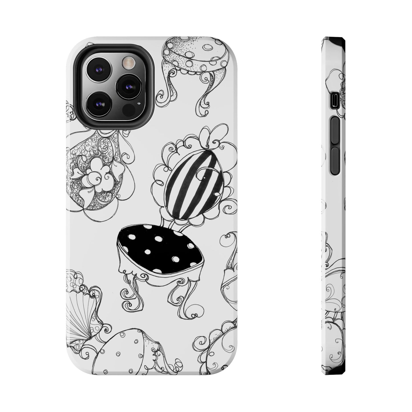 Bistro Chairs White Phone Case