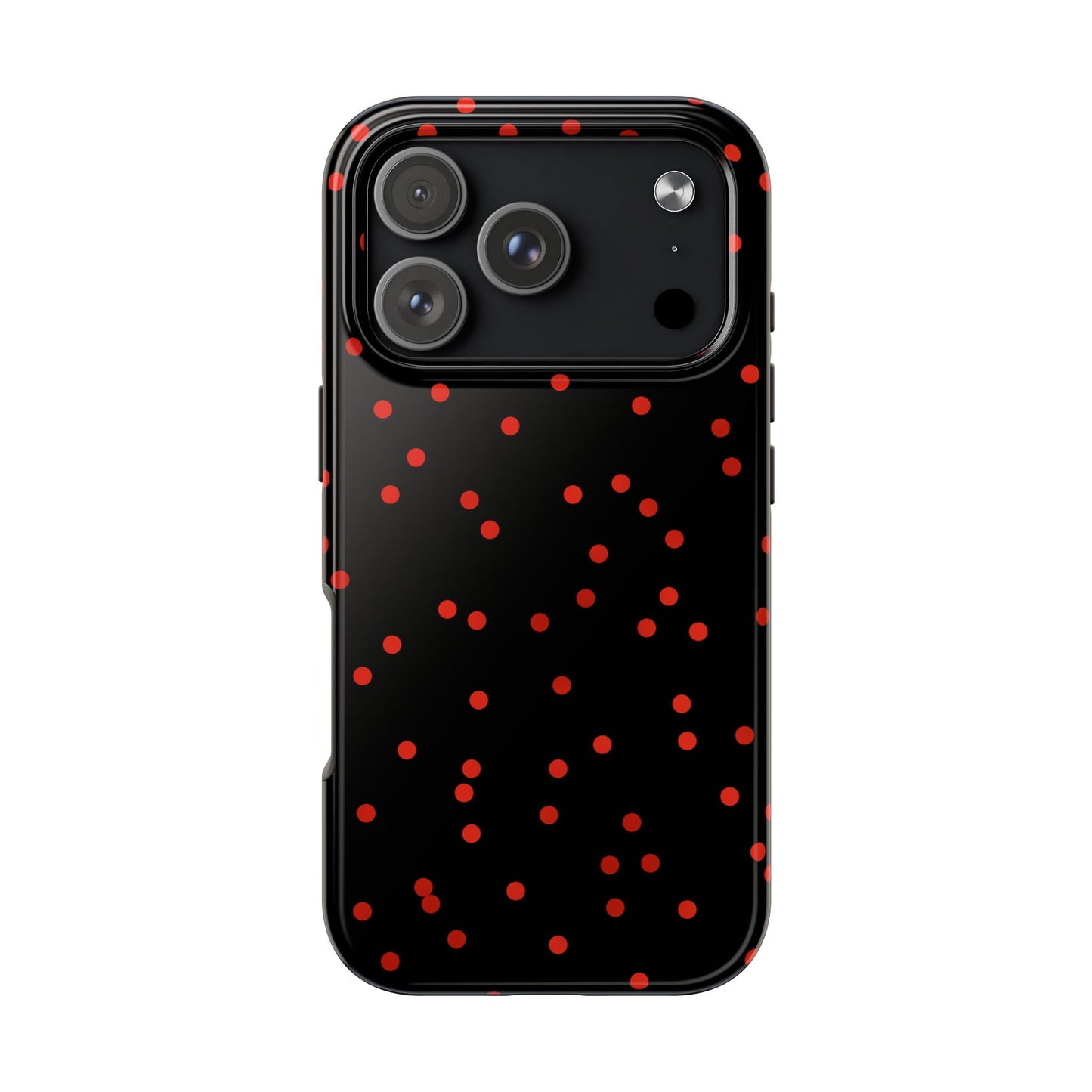 Space Dots Black / Red Phone Case