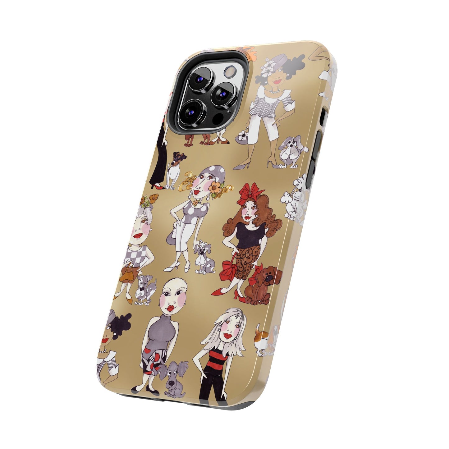 Dog Ladies Tan Phone Case