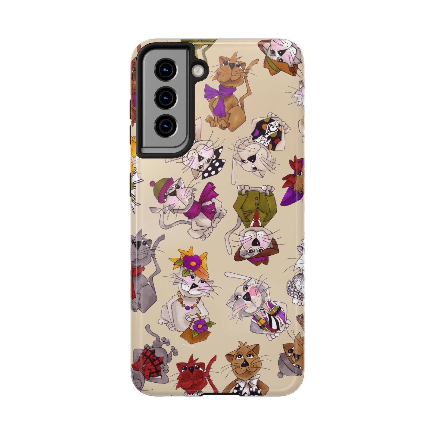 Spice Cats Tossed Muslin Phone Case