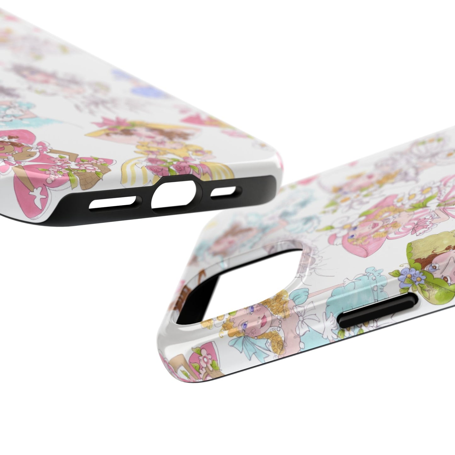 Tossed Belles White Phone Case