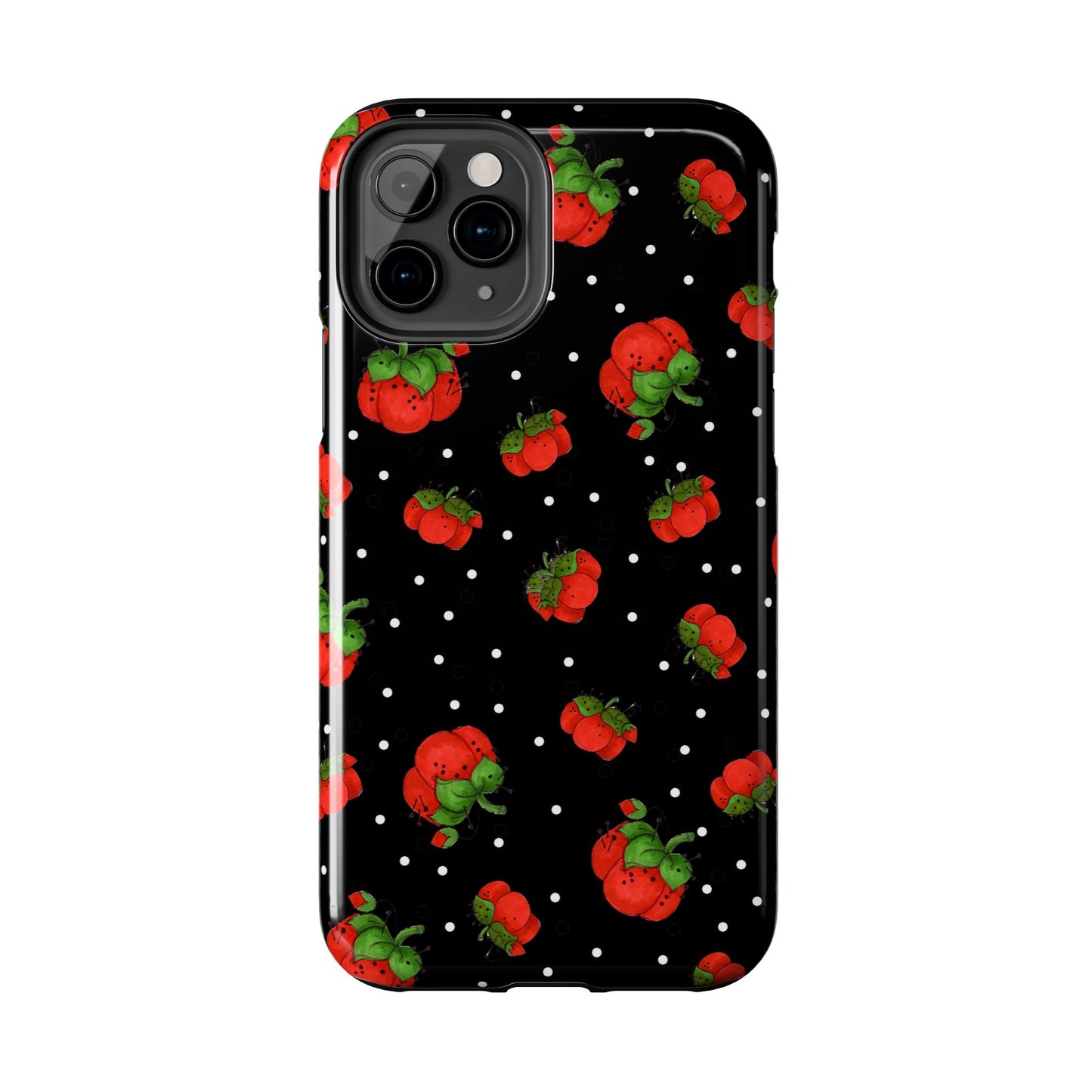 Pin Dots Black Phone Case