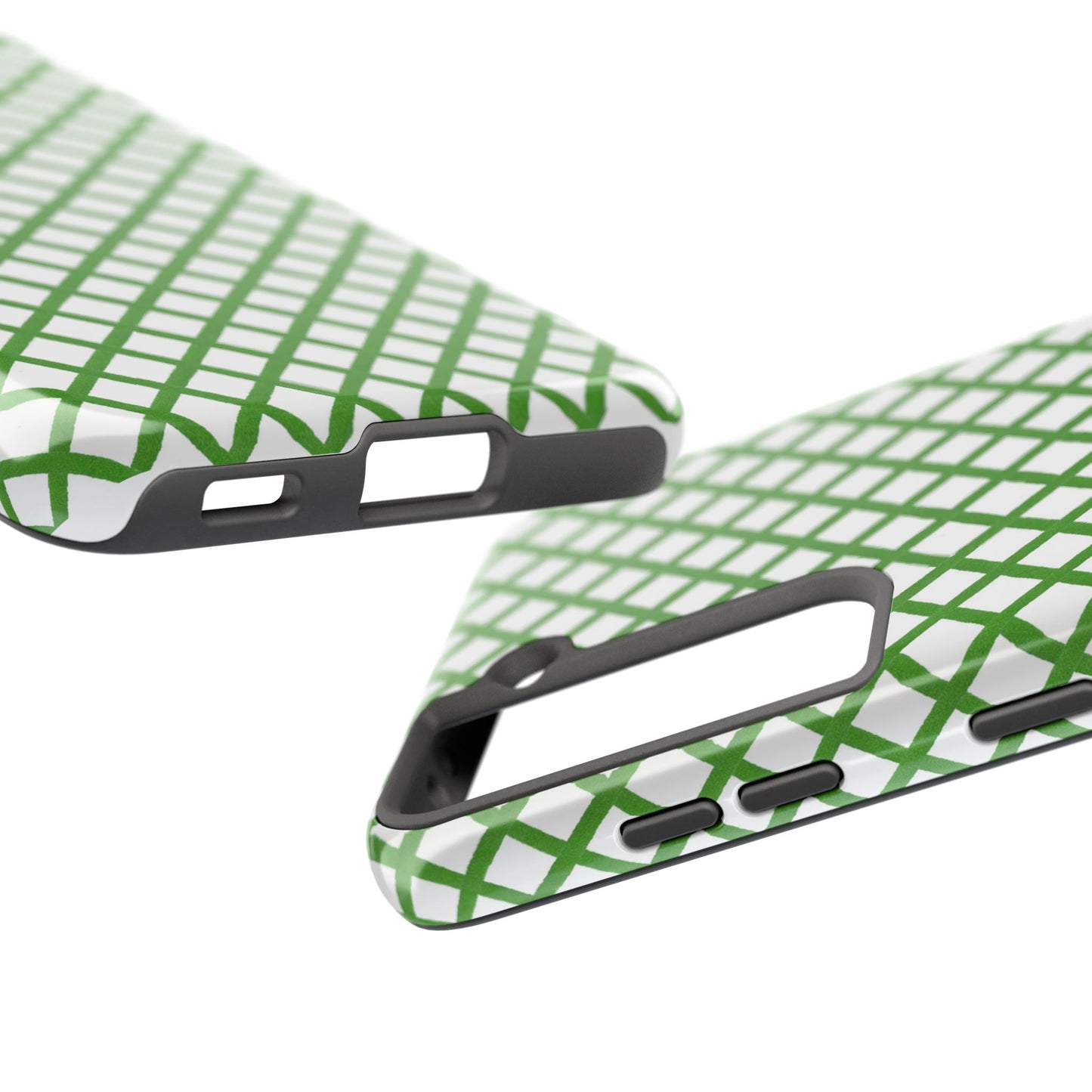 Trellis White / Green Phone Case