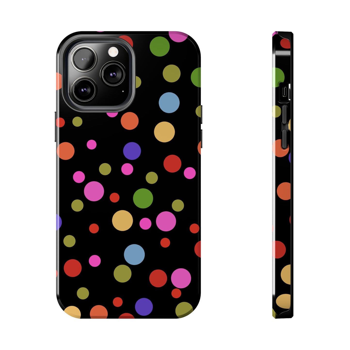 Dot Assortment Black Phone Case